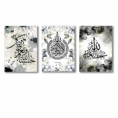 Set of 3 Premium Wall Art Photo Tiles – Modern Home Decor Sets
