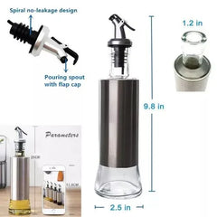 500 ML Steel Glass Oil Dispenser Bottle